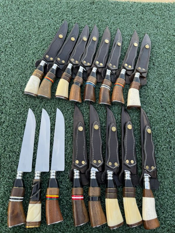 Faca Artesanal Churrasco Gaúcha Aço Carbono 1070 - Cabo de Chifre - Imagem 4